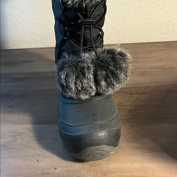 Kamik Girls Black and Gray Winter Boots - Picture 3 of 5